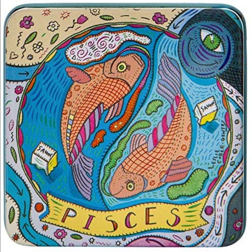 Pre De Provence Zodiac Tin Bar Soap, Pisces, 100 Gram Made in France